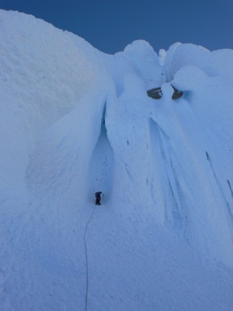 The pitch above the headwall in 2007. Photo by Kelly Cordes
