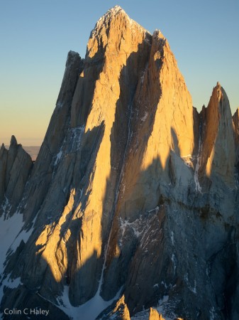 A nice view of the west face of Cerro Chalten.